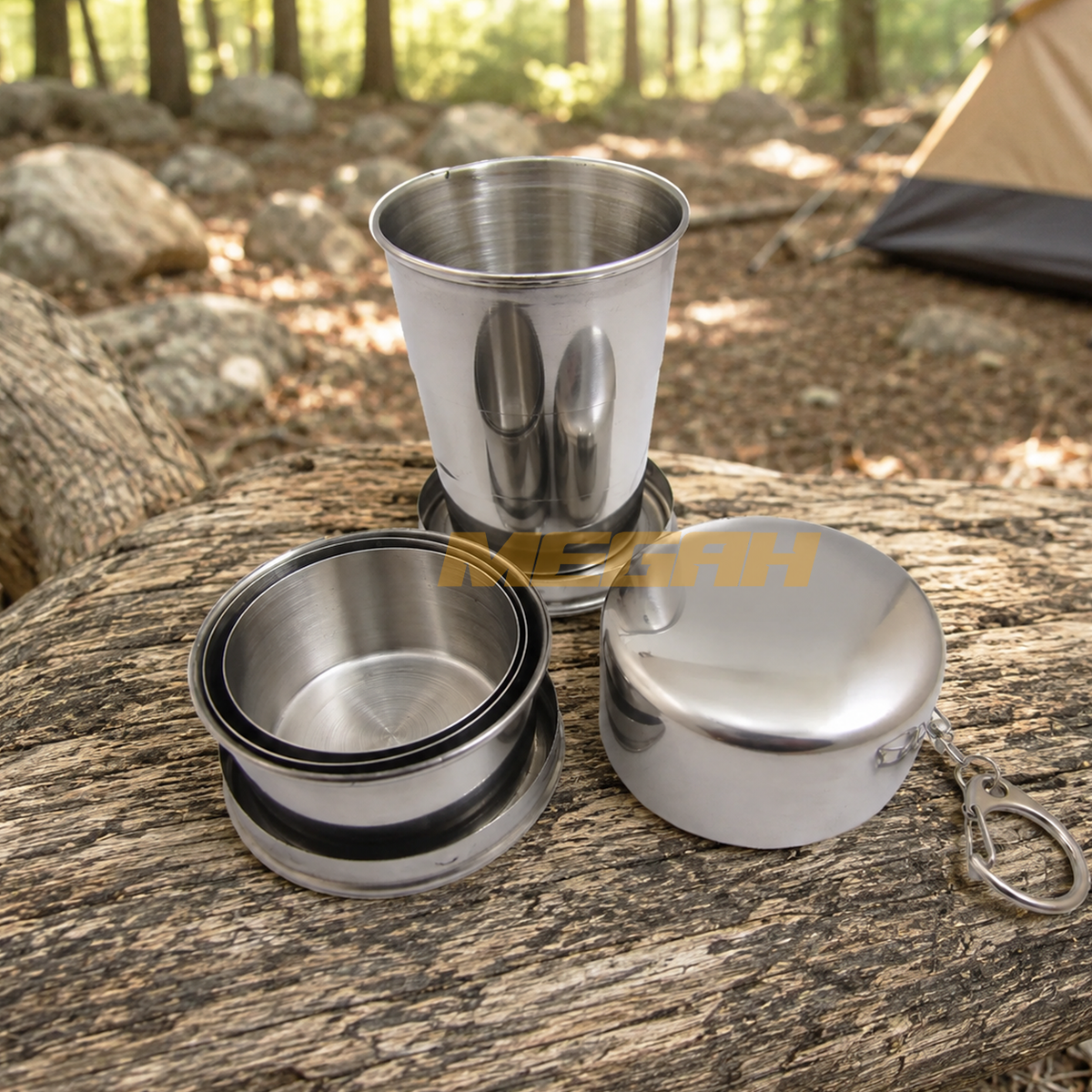 GELAS SUSUN STAINLESS PORTABLE