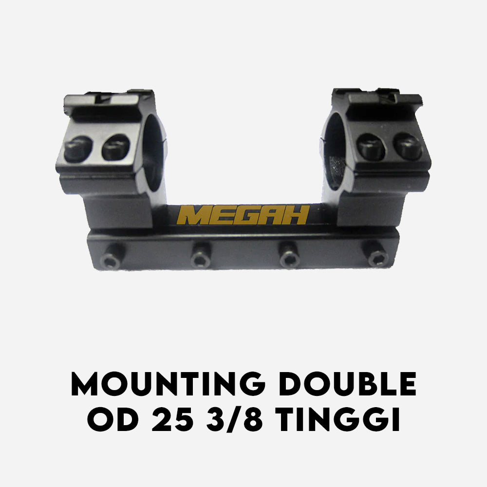 MOUNTING DOUBLE RAIL 11 ATAU 3/8 TINGGI (MT528)