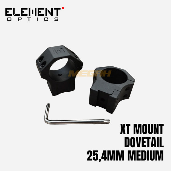 ELEMENT XT MOUNTS DOVETAIL OD 1 inch MEDIUM