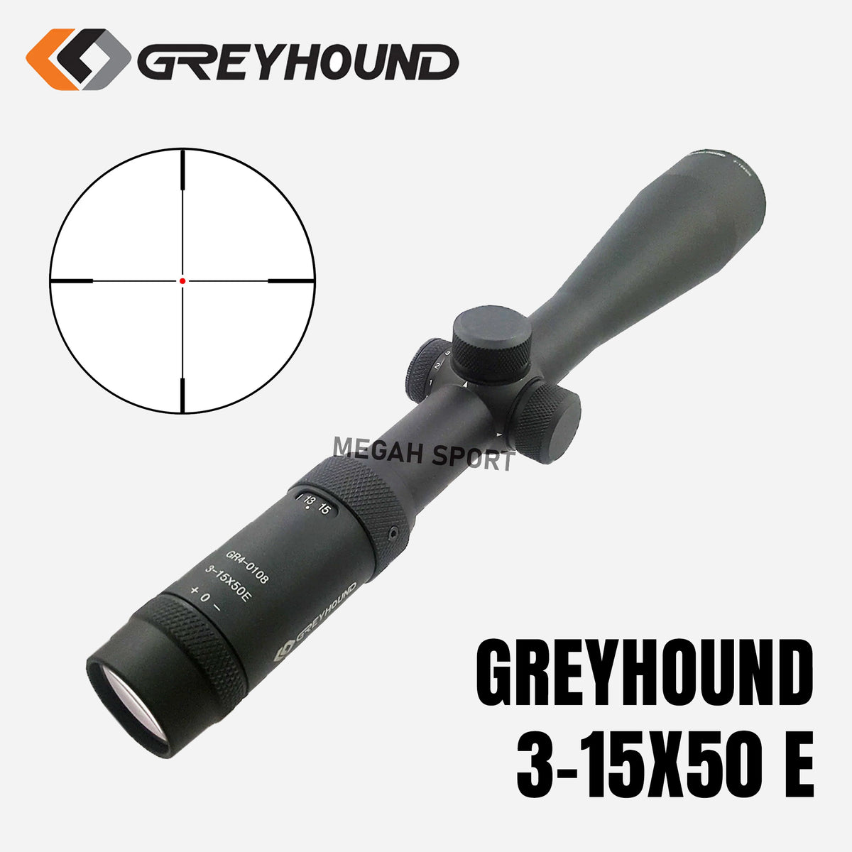 TELESKOP SENAPAN ANGIN GREYHOUND 3-15X50 E