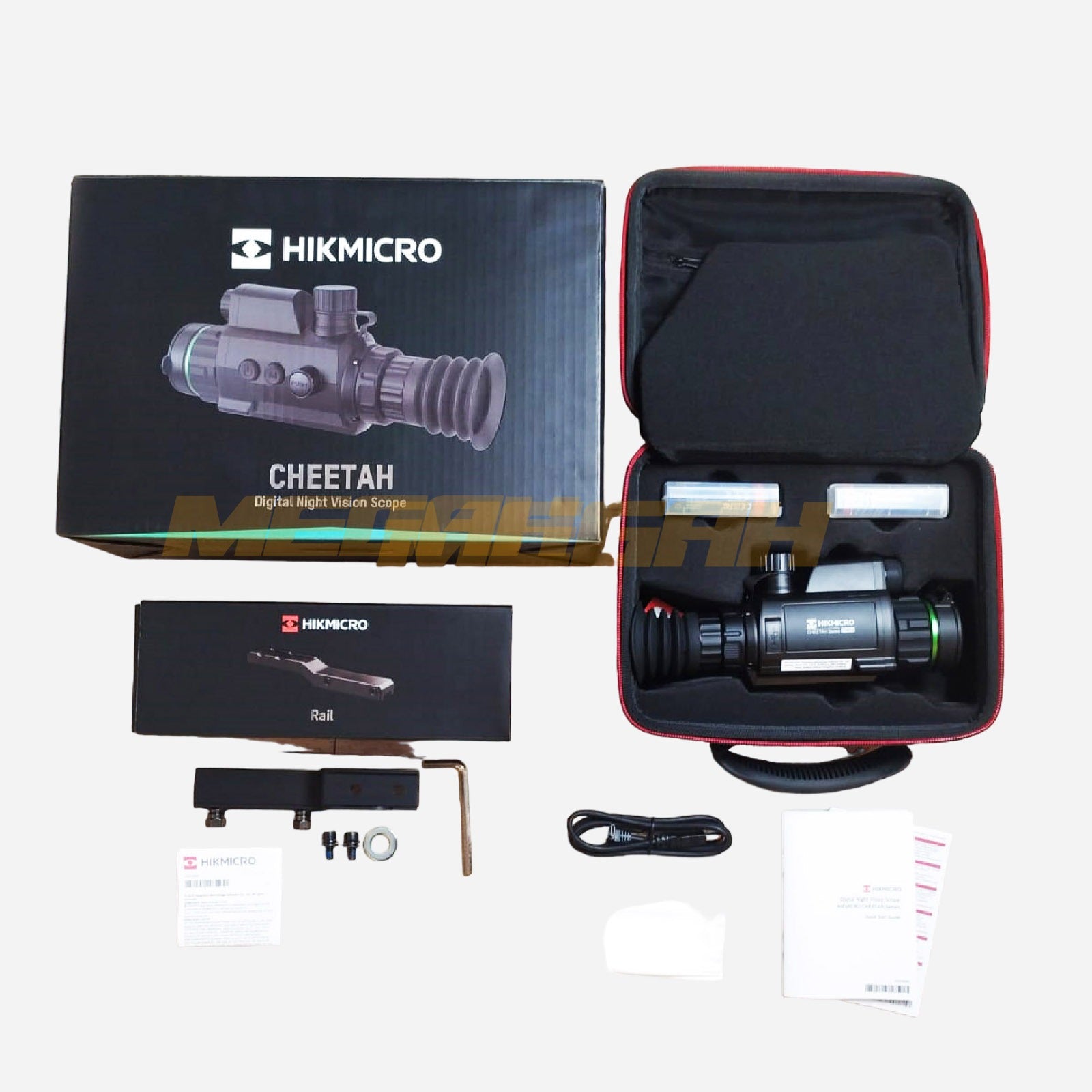 HIKMICRO CHEETAH DIGITAL NIGHT VISION SCOPE + RAIL