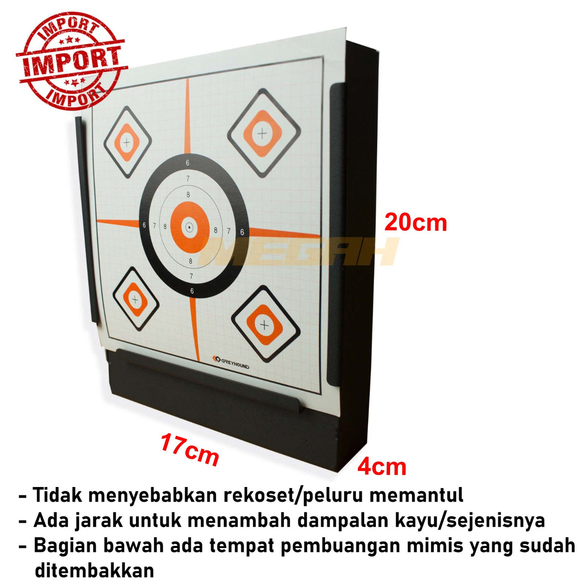 TARGET 17X17 CM IMPORT
