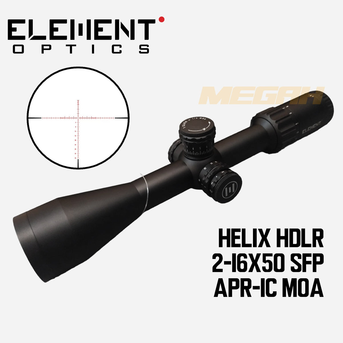 ELEMENT OPTICS HELIX HDLR 2-16x50 SFP APR-IC MOA
