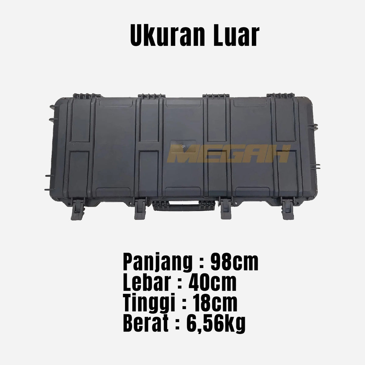 HARD CASE / TAS SENAPAN + RODA 98 x 42 x 18cm