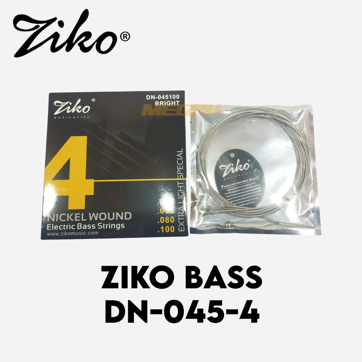 SENAR GITAR BASS ELEKTRIK ZIKO 4 STRINGS