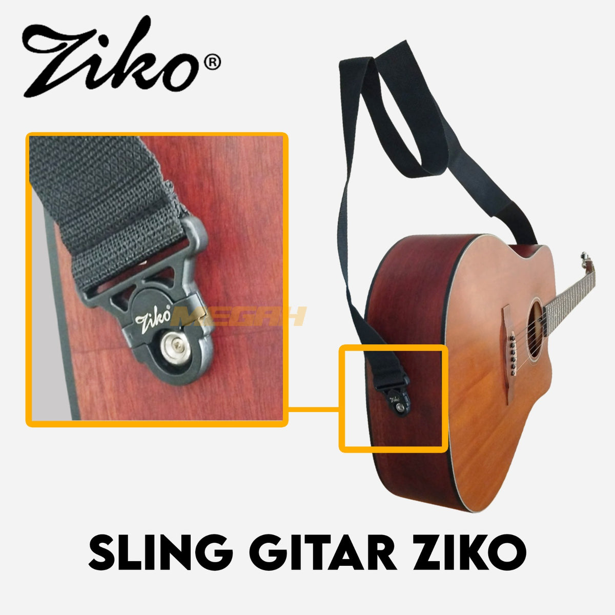 SLING GITAR ZIKO QUICK LOCK