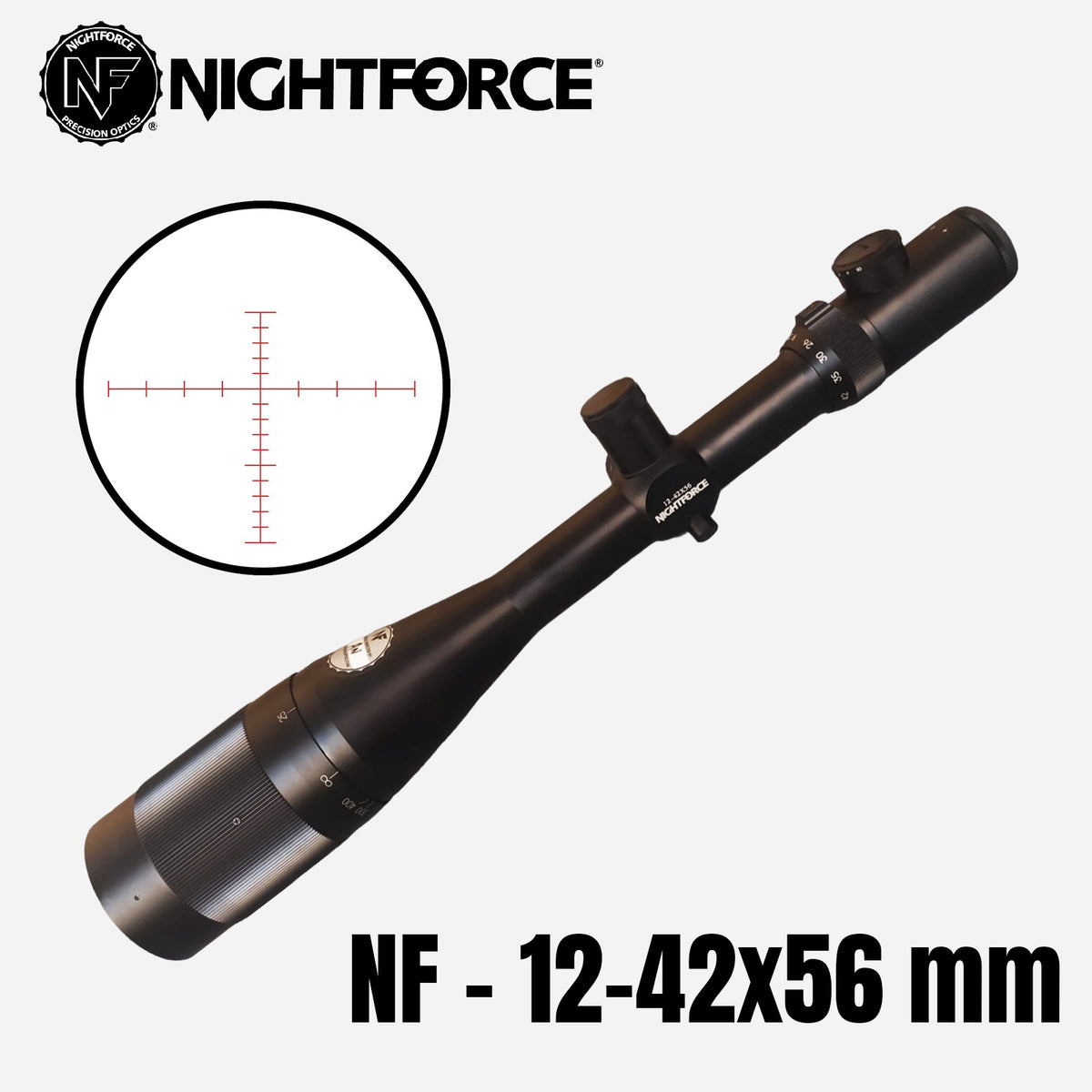 TELESKOP NIGHTFORCE NV 12-42x56 AOE MOAR