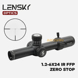 TELESKOP LENSKY 1.2-6x24 IR FFP ZERO STOP
