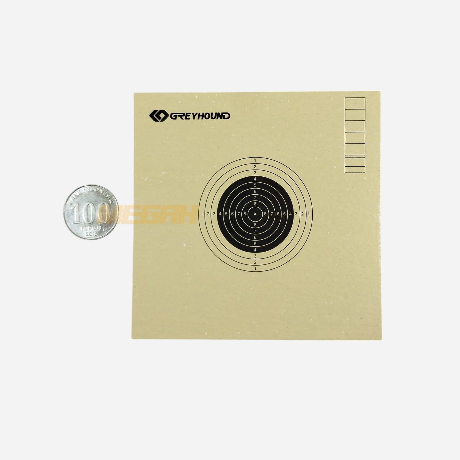 KERTAS TARGET KARTON KECIL 10x10cm (ISI 25 lbr)