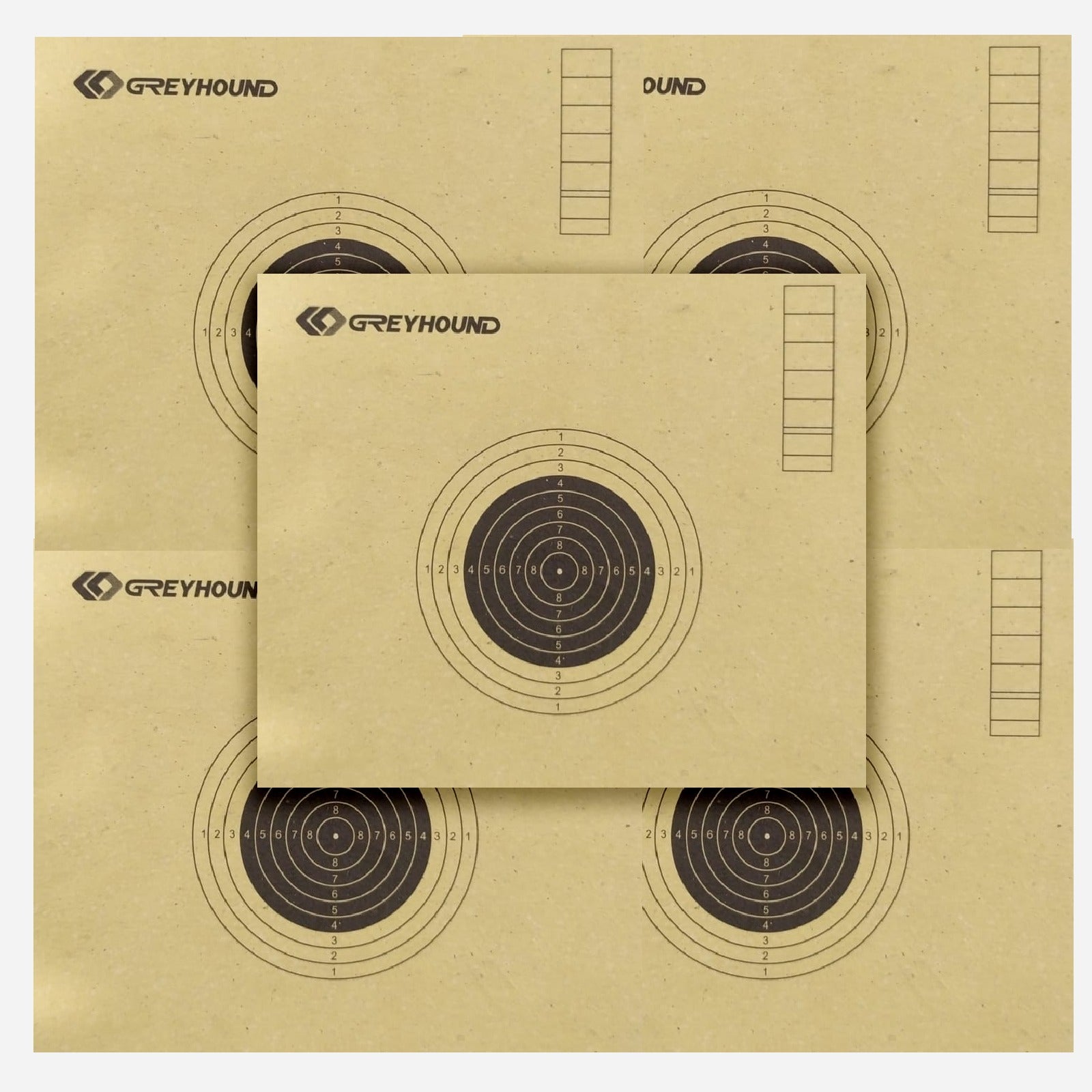 KERTAS TARGET KARTON KECIL 10x10cm (ISI 25 lbr)