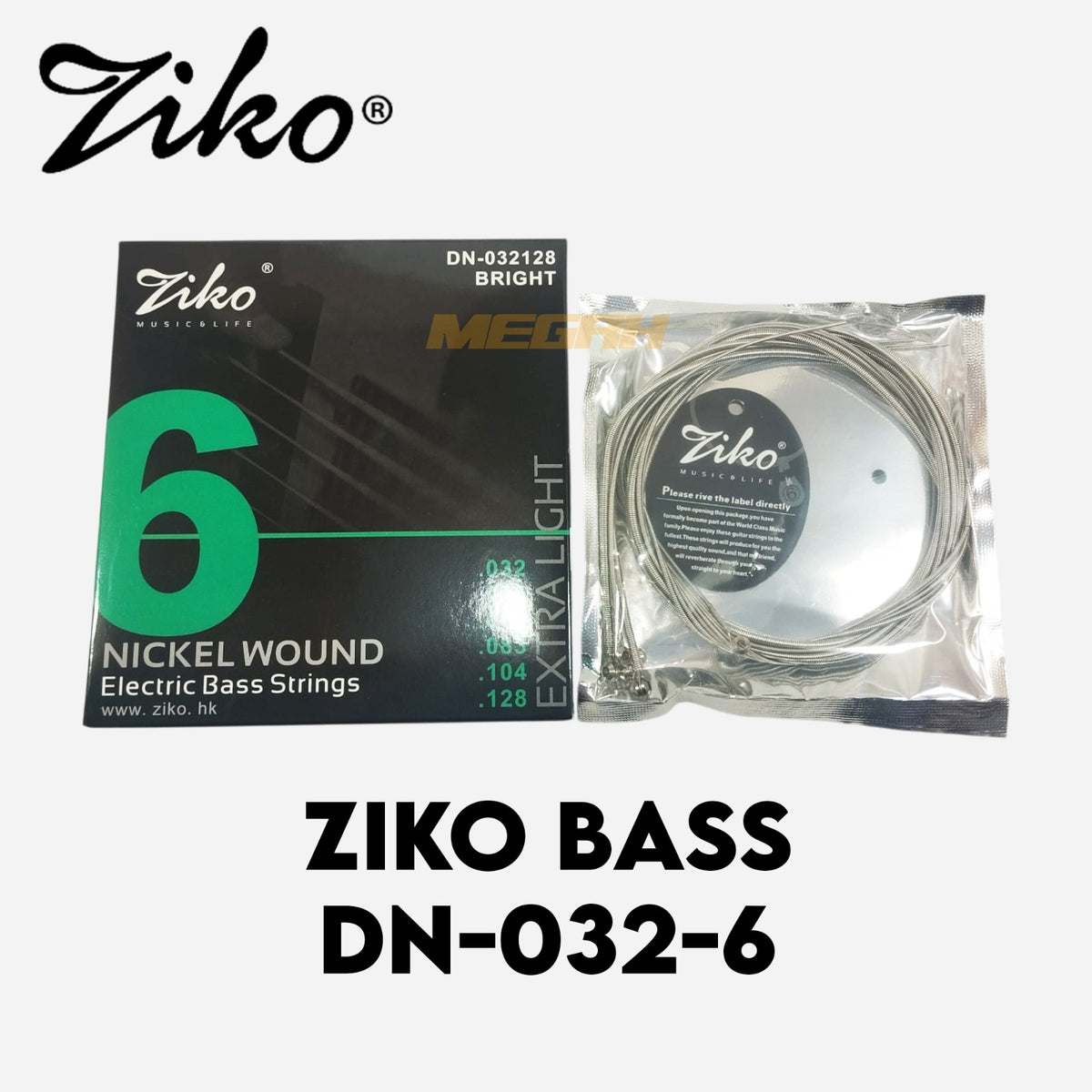 SENAR GITAR BASS ELEKTRIK ZIKO 6 STRINGS