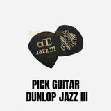Pick Gitar Dunlop Tortex Pitch Black Jazz III