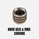 Knob Gitar Bass - Warna Krom / Chrome