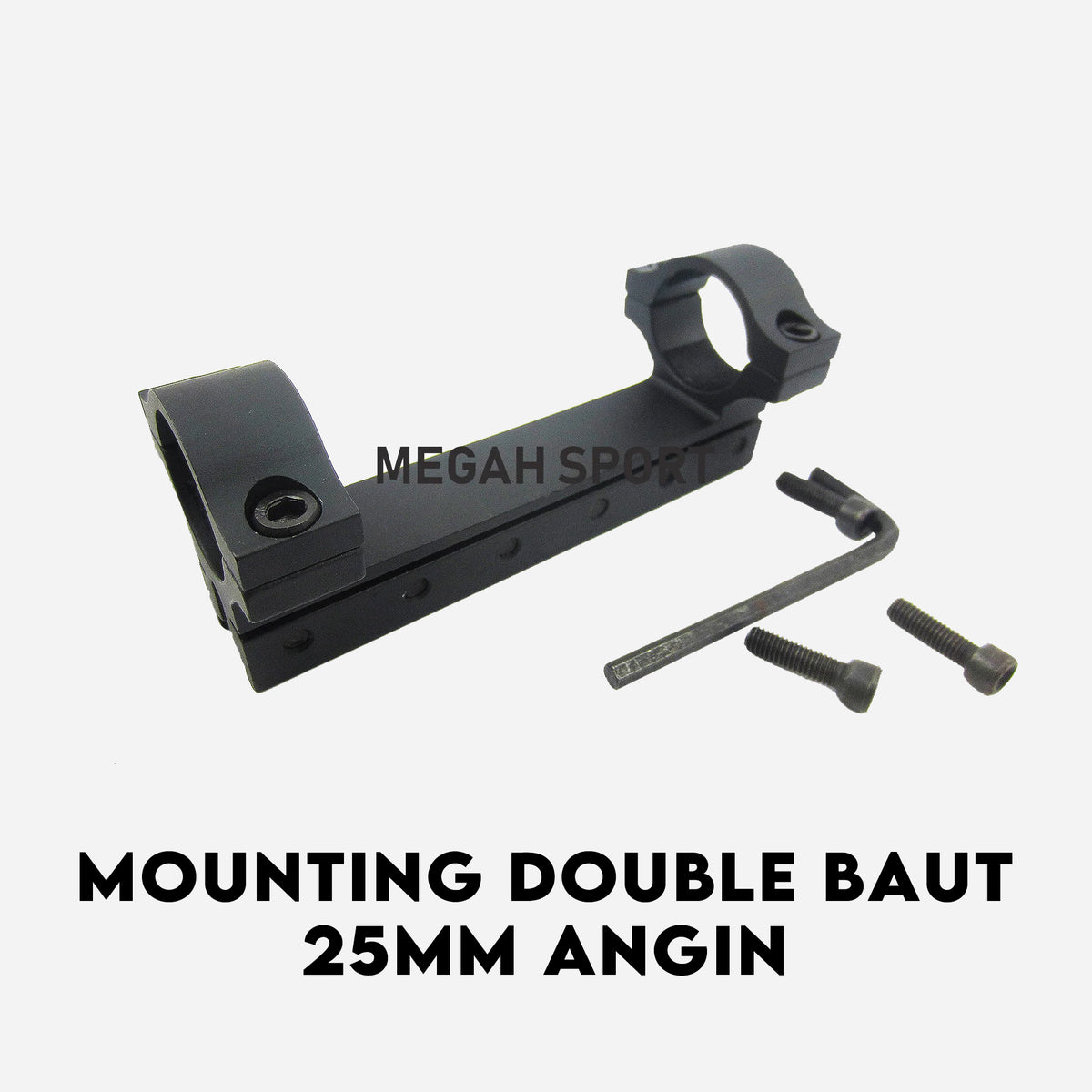 MOUNTING DOUBLE BAUT 25MM ANGIN (MT527) Gambar utama produk