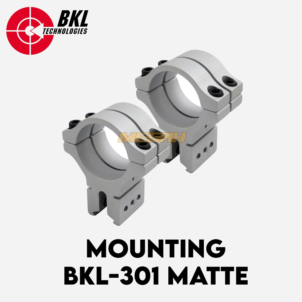MOUNTING BKL-301 MATTE BLACK & SILVER Gambar utama produk