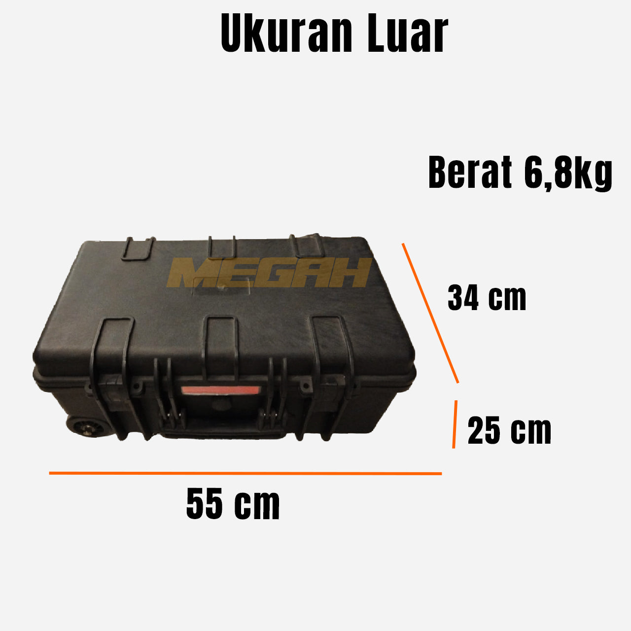 BOX KOPER 55X30X25CM FIBER GLAS WATER (TA280)