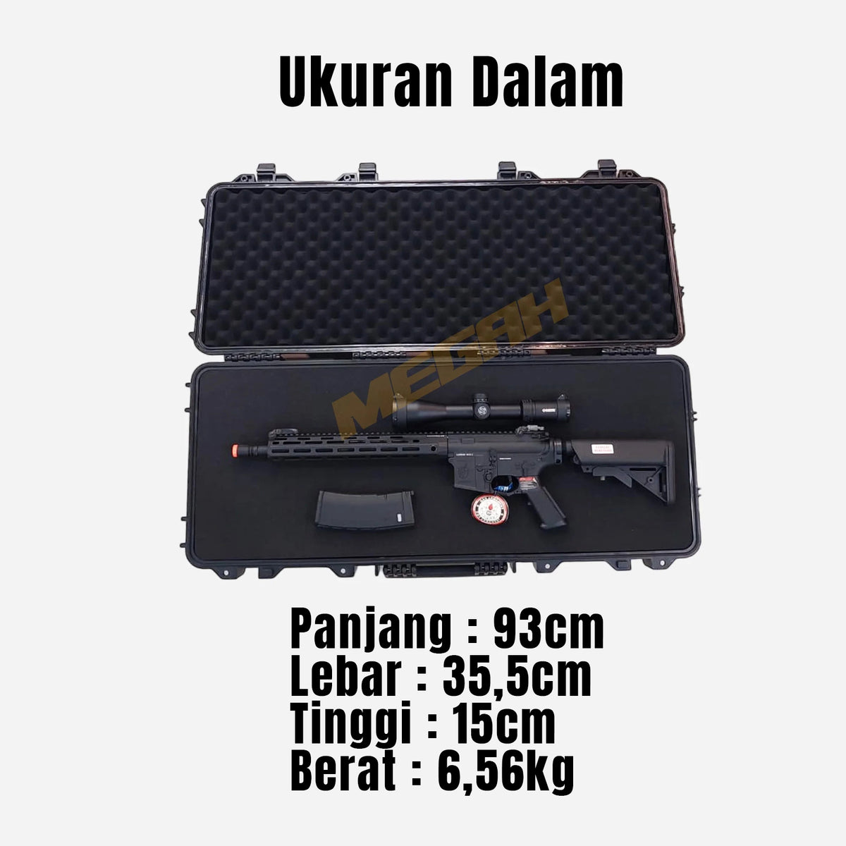 HARD CASE / TAS SENAPAN + RODA 98 x 42 x 18cm