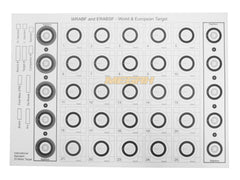 TARGET BENCHREST WRABF 25M NON LOGO  (INTERNATIONAL STANDARD 25 METER TARGET) (PE437) - Megah Sport