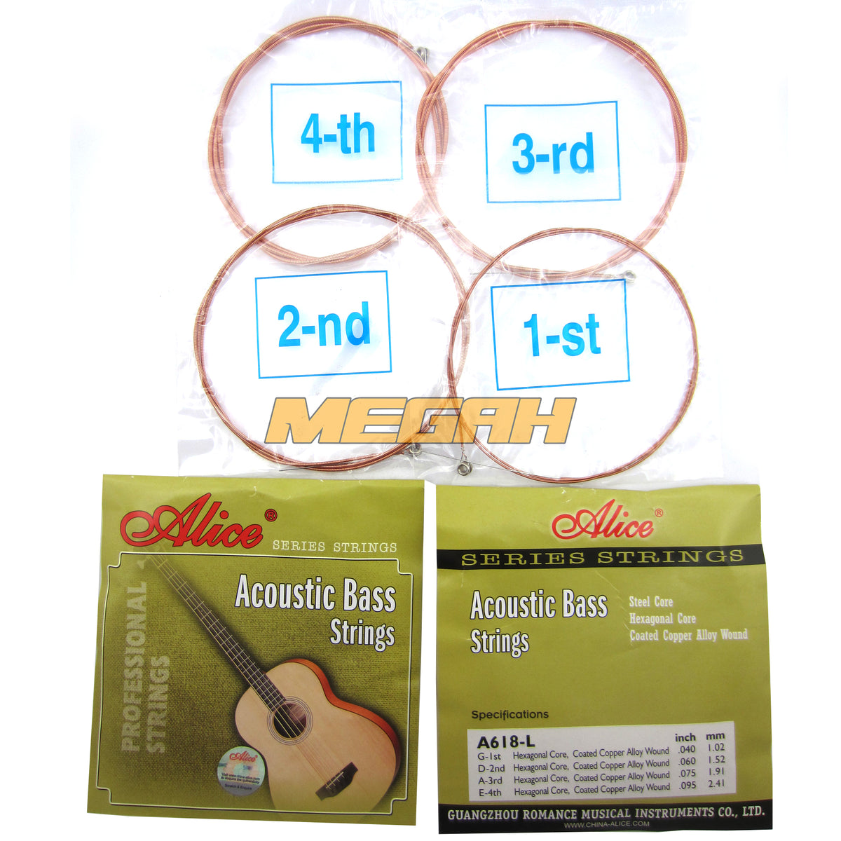 SENAR ALICE AKUSTIK BASS A618L (SG192) - Megah Sport