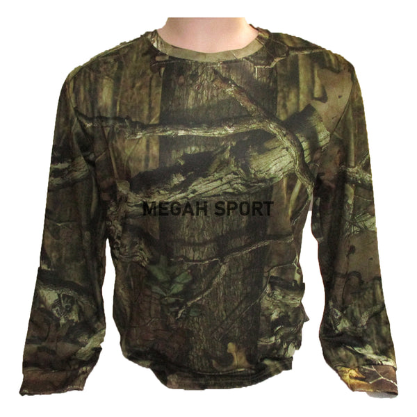 KAOS TANGAN PANJANG STRETCH CAMO (KS084) - Megah Sport