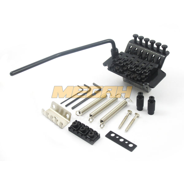 TREMOLO UP DOWN 6 STRING - BLACK/CHROME (AG009) - Megah Sport