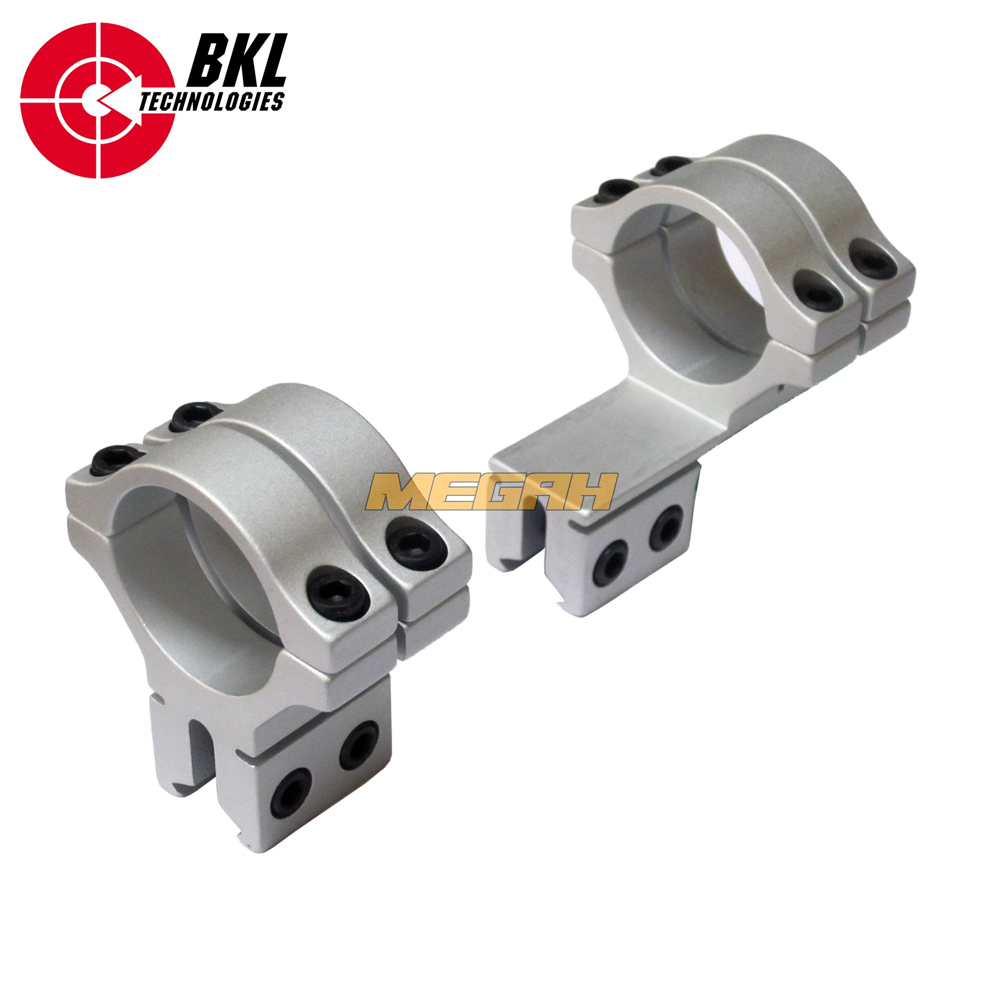 MOUNTING BKL-302 S OFFSET MATTE SILVER 2PC (MT708) - Megah Sport