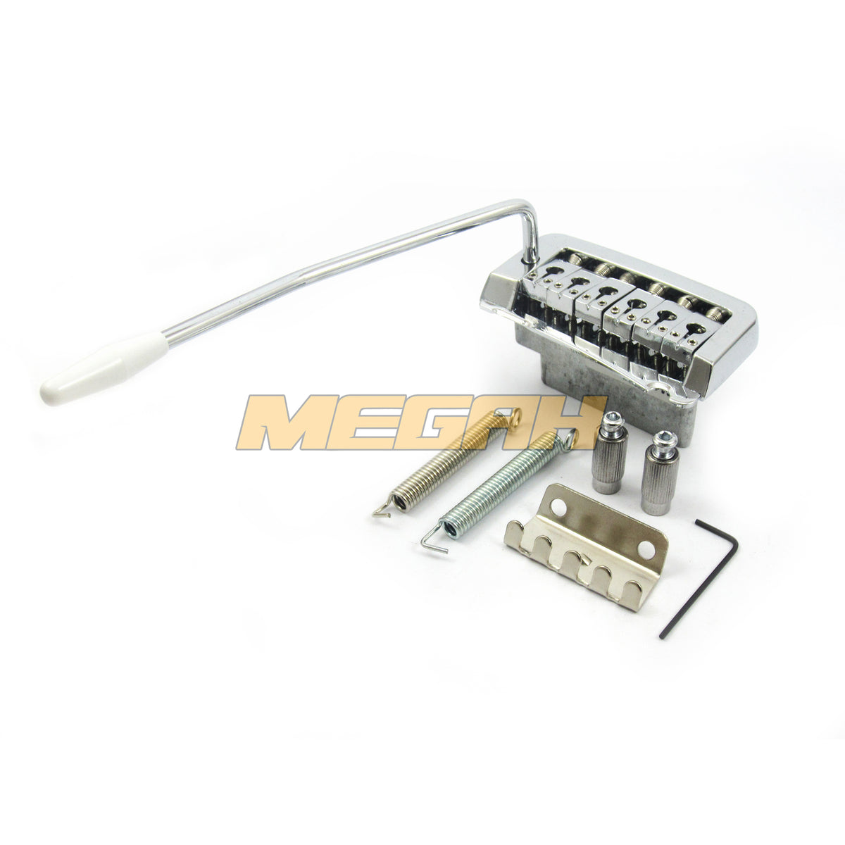 TREMOLO SEMI UP DOWN 6 STRING - CHROME (AG978) - Megah Sport