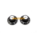 KNOB BLACK SILVER VOL.TONE (AG209) - Megah Sport