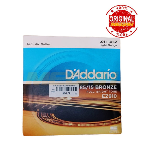 SENAR GITAR AKUSTIK D'ADDARIO 11-52