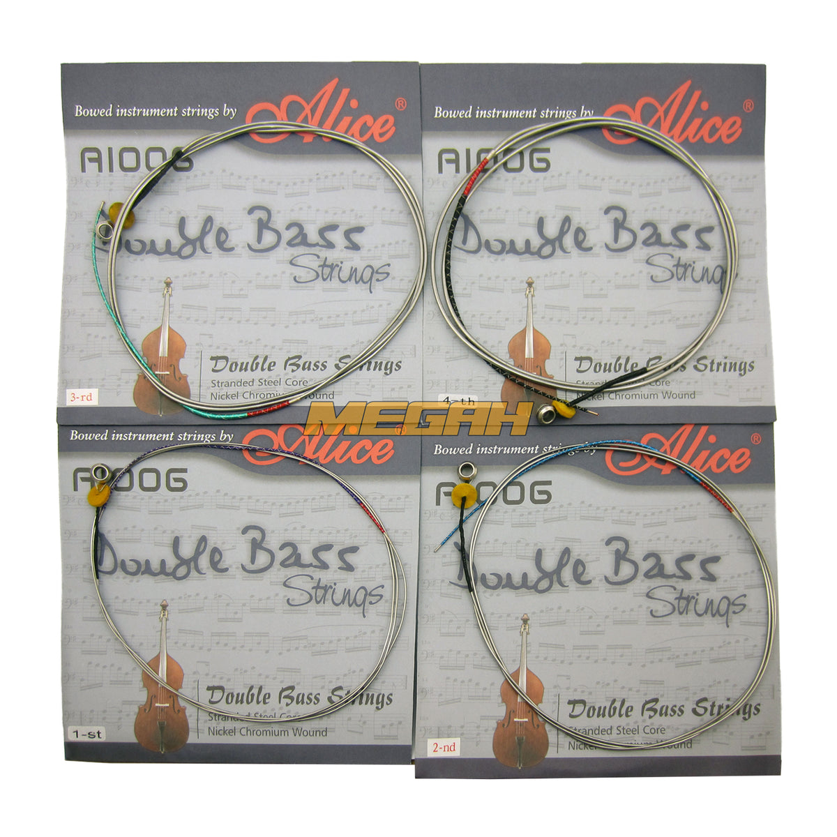 SENAR GITAR ALICE DOUBLE BASS A-100G ORIGINAL (SG219) - Megah Sport