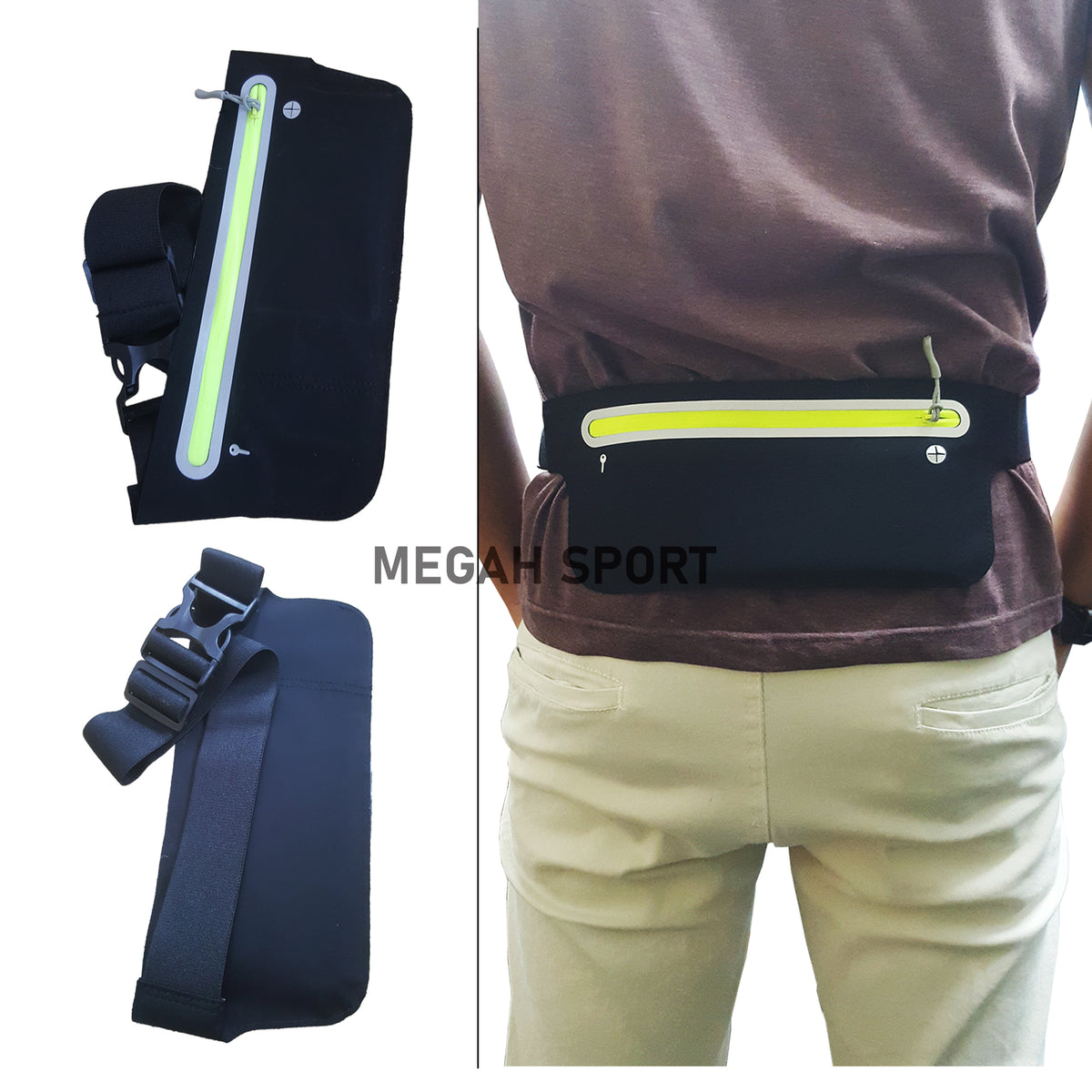 TAS PINGGANG JOGGING ELASTIS (TA017) - Megah Sport