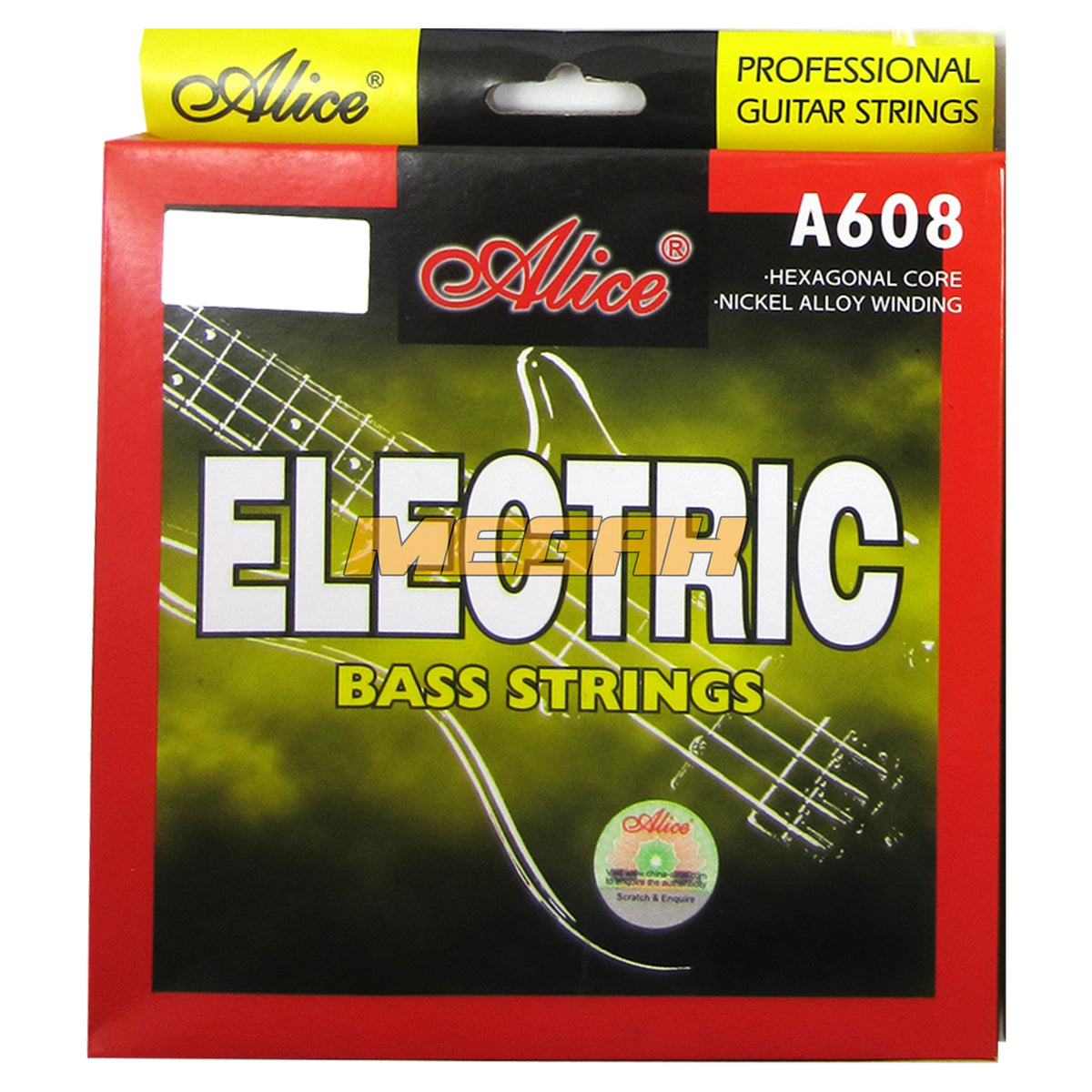 SENAR ALICE GITAR BASS AKUSTIK A608-L - 4 STRING (SG214) - Megah Sport