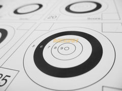 TARGET BENCHREST WRABF 25M NON LOGO  (INTERNATIONAL STANDARD 25 METER TARGET) (PE437) - Megah Sport