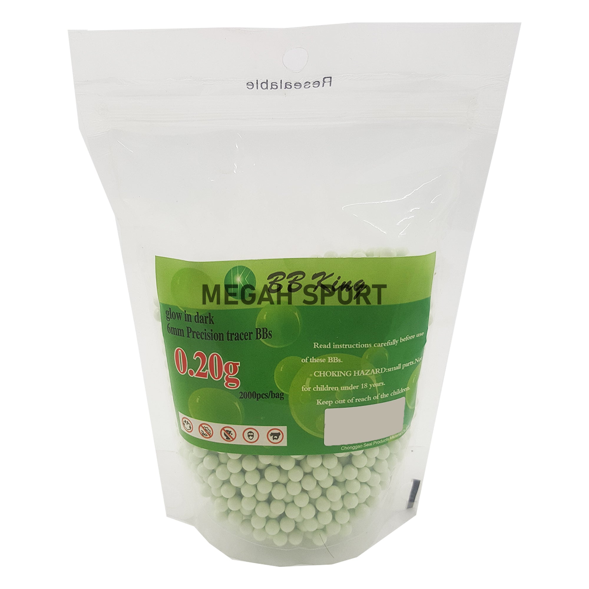 BB TRACER KING 0.20g 2000 ROUNDS (OG388) - Megah Sport