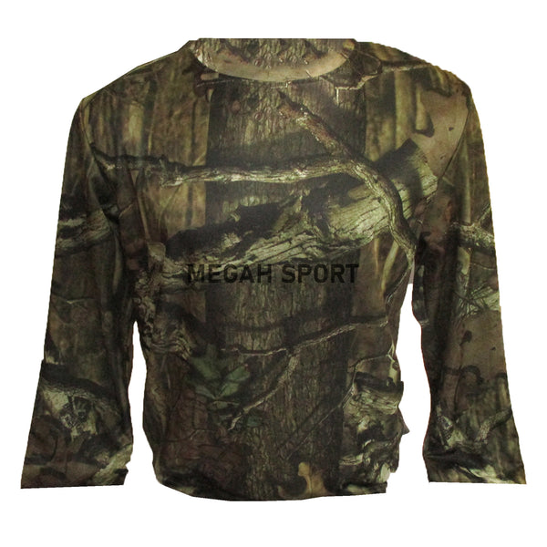 KAOS TANGAN PANJANG STRETCH CAMO (KS084) - Megah Sport