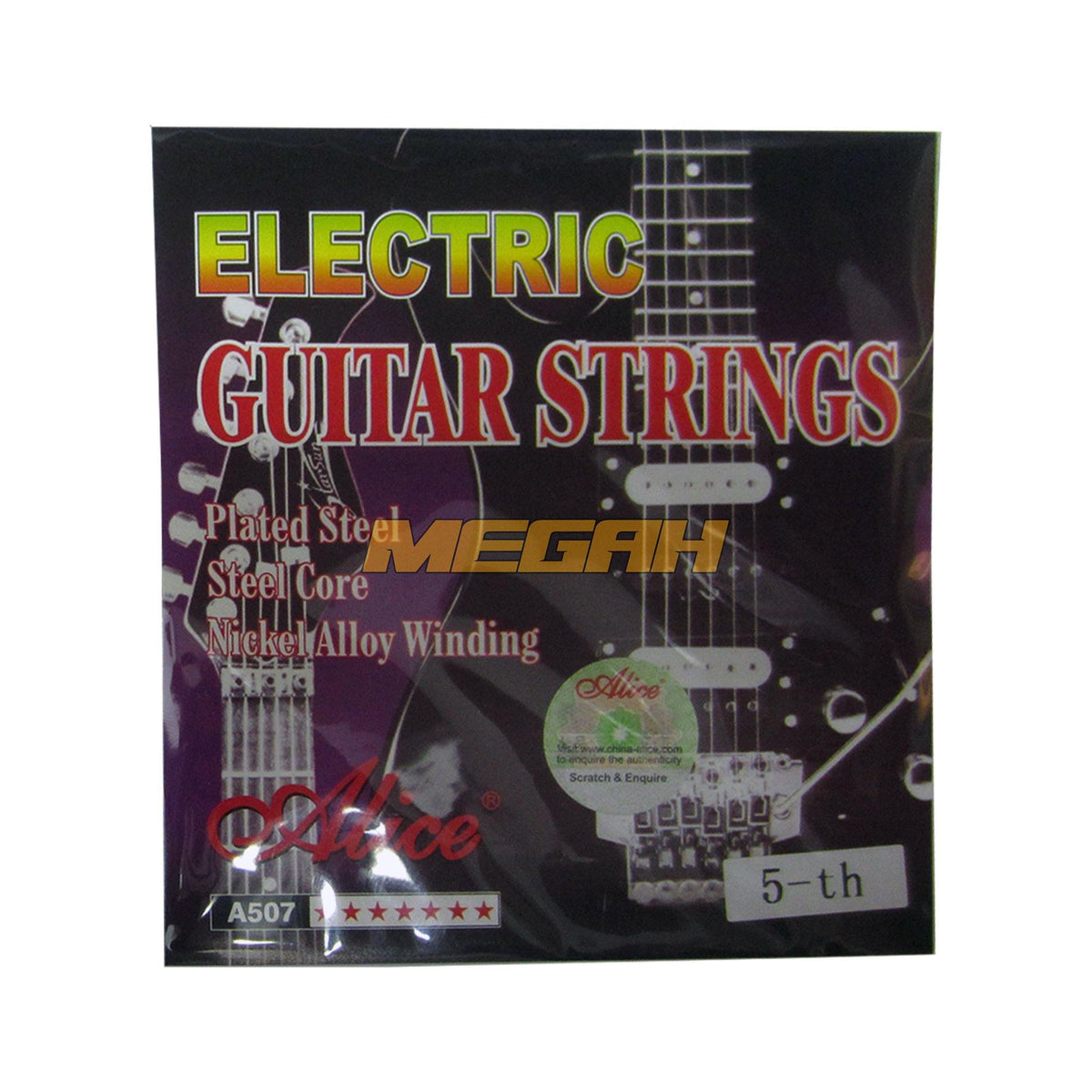 SENAR GITAR ELEKTRIK ALICE ECERAN ORIGINAL NO.6 SG105 - Megah Sport