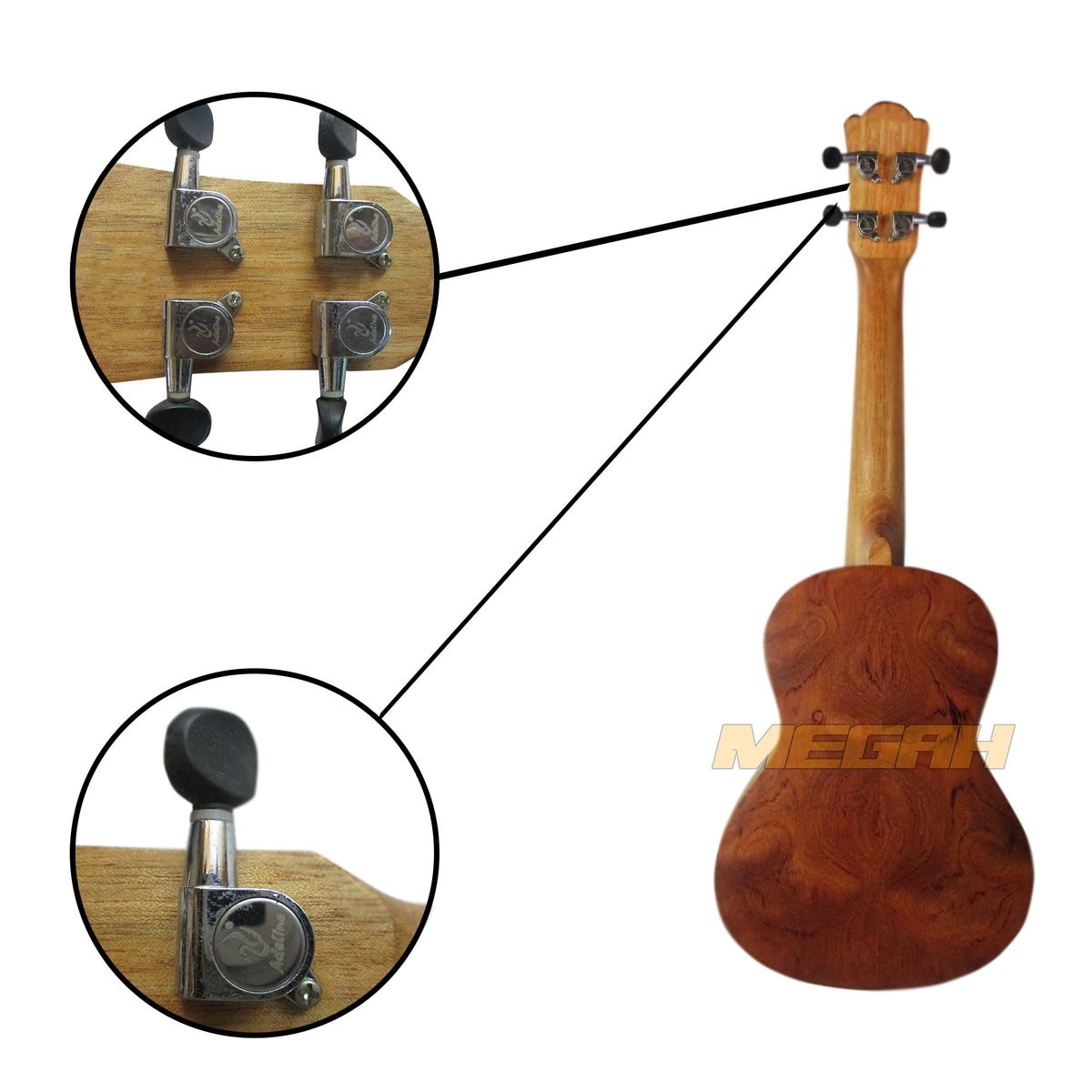 UKULELE ADELAINE IMPORT (GI237) - Megah Sport