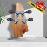DRYER GITAR UNIQUE BASS OUT GEAR TENGKORAK - HITAM & CHROME