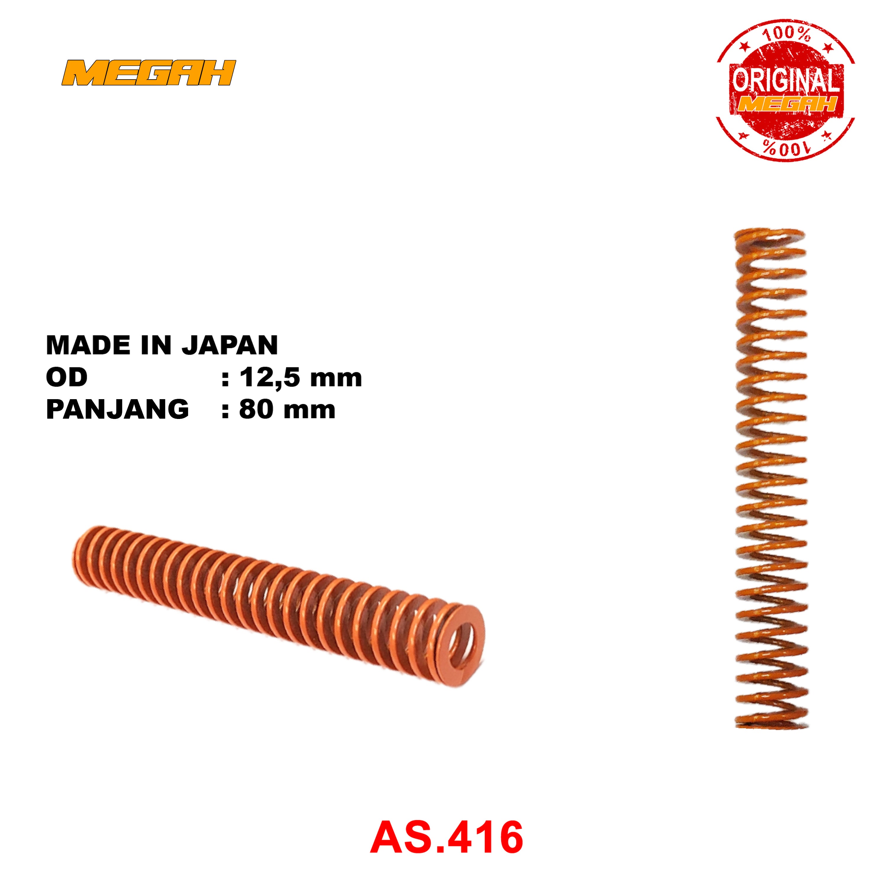 PER MISUMI ORANGE OD 12,5MM - 80MM