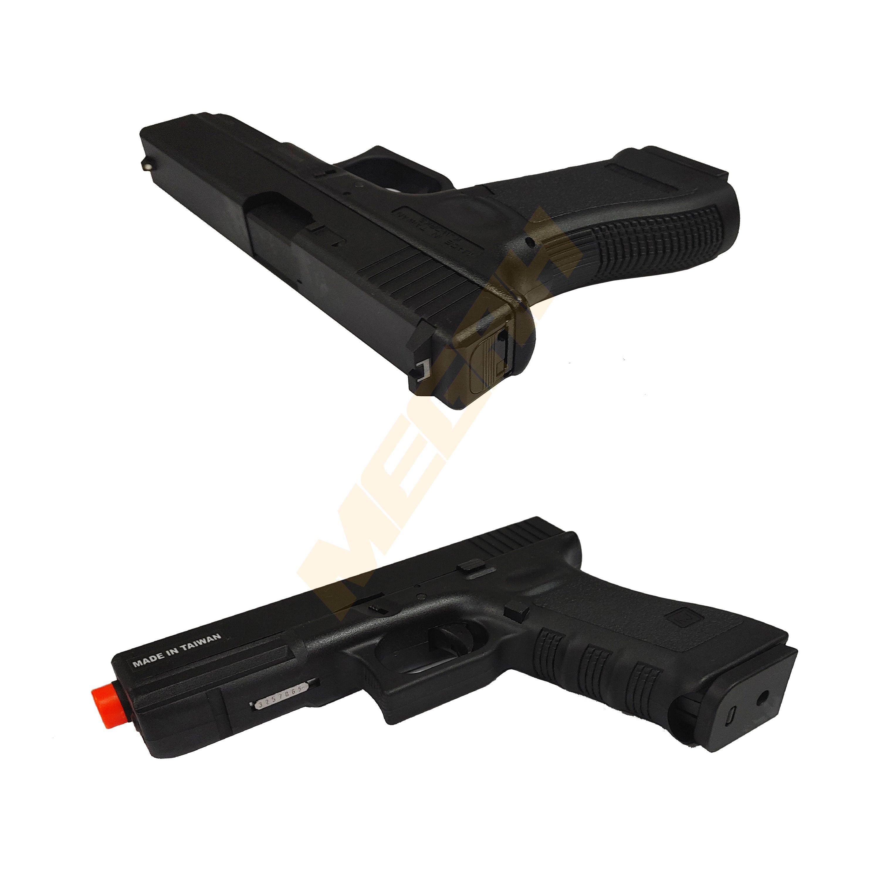 KJW G17 BLACK / TAN - AIRSOFT GUN