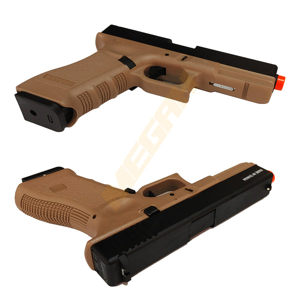 KJW G17 BLACK / TAN - AIRSOFT GUN