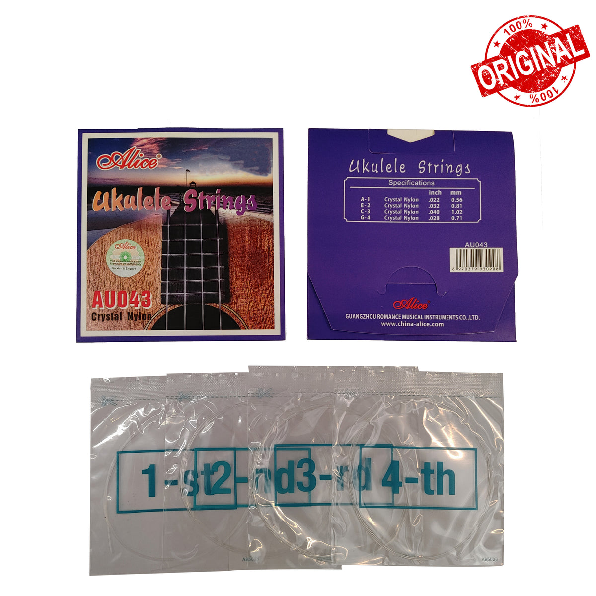 SENAR UKULELE ALICE AU043 - 4 STRING (SG025)