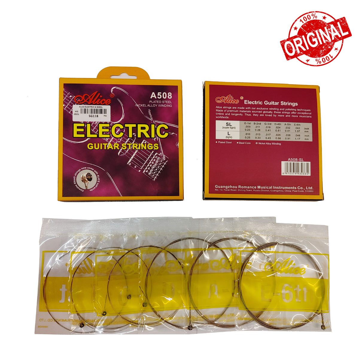 SENAR GITAR ELEKTRIK ALICE A508 (SG118)
