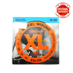 SENAR GITAR ELEKTRIK D'ADDARIO EXL110 ORIGINAL ASLI - 6 STRING