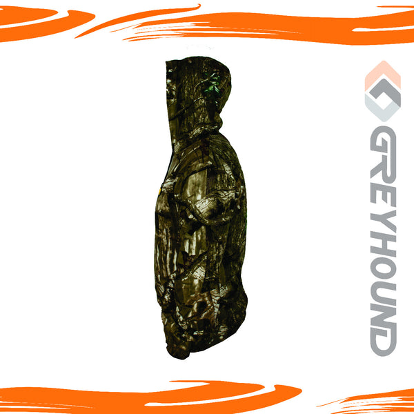 KAOS GREYHOUND CAMO KATUN T. PANJANG TOPI (DARKWOOD) - XXL XXXL