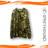 T-SHIRT GREYHOUND CAMO KATUN TANGAN PANJANG TOPI (DARKWOOD)