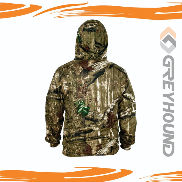 T-SHIRT GREYHOUND CAMO KATUN TANGAN PANJANG TOPI (DARKWOOD)
