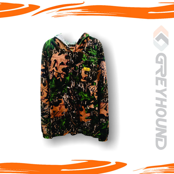 T-SHIRT GREYHOUND CAMO KATUN T. PANJANG TOPI (MOSSY OAK) - XXL XXXL