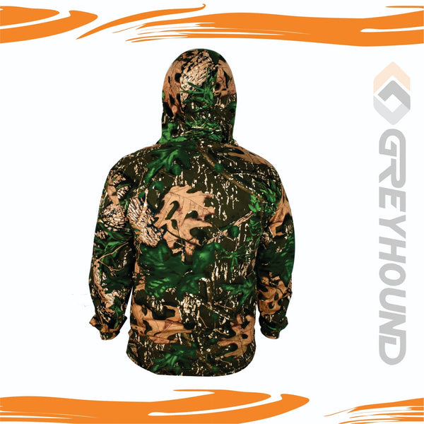 T-SHIRT GREYHOUND CAMO KATUN T. PANJANG TOPI (MOSSY OAK) - XXL XXXL