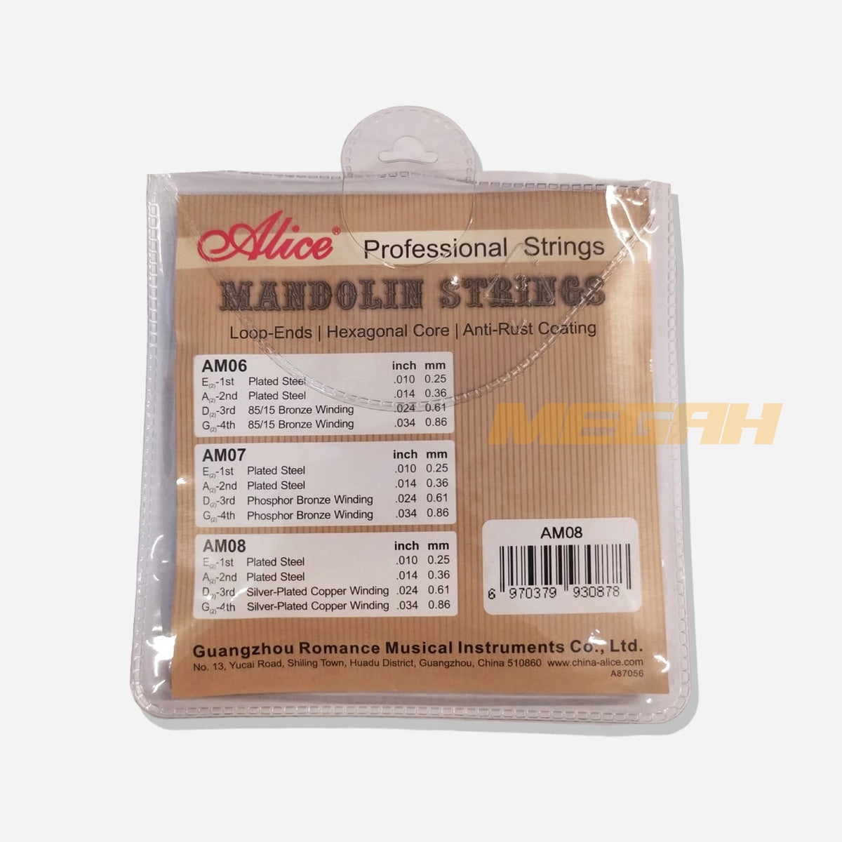 SENAR GITAR MANDOLIN ALICE AM08